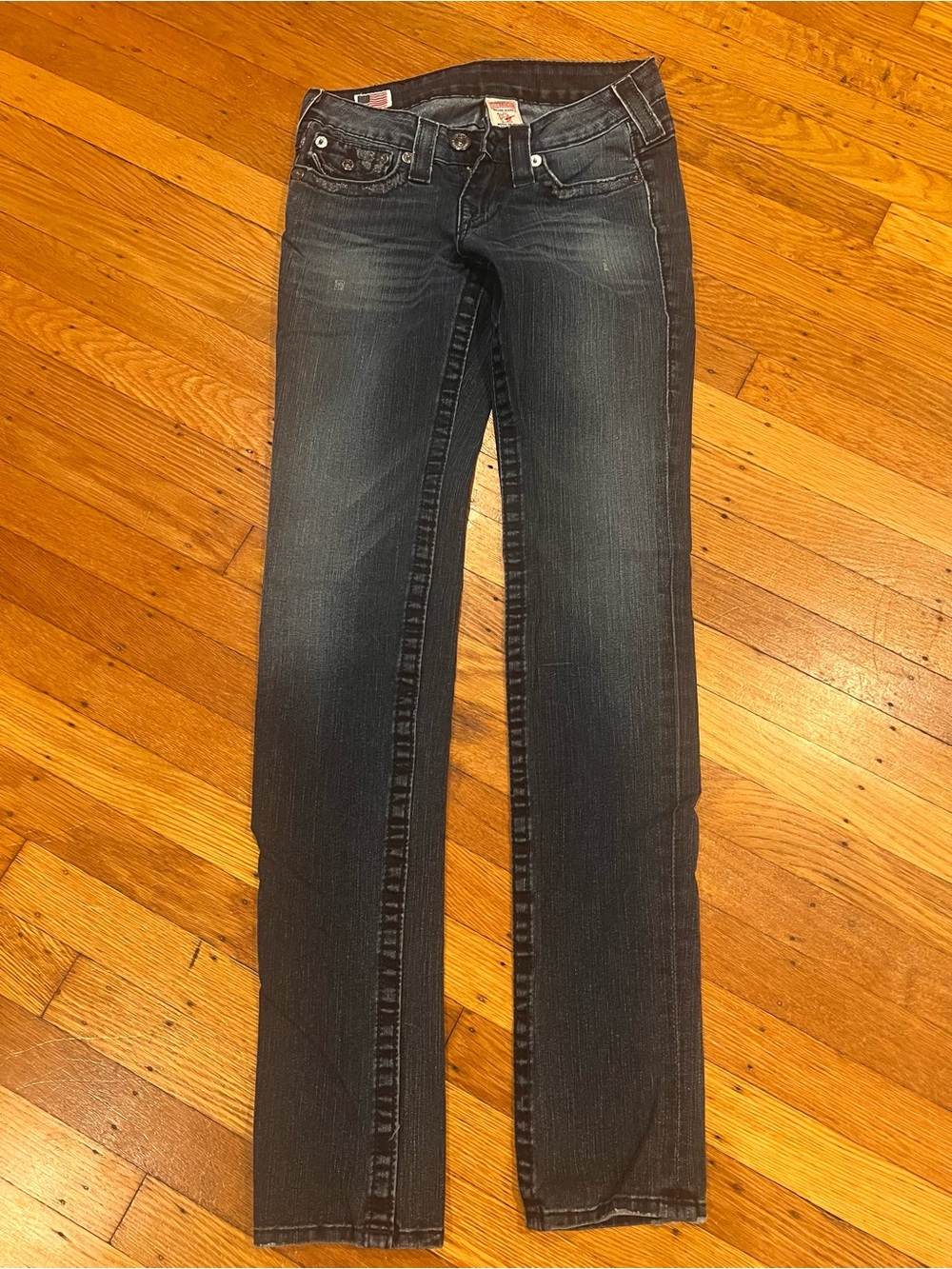 Vintage True Religion Julie Skinny Leg Low Rise Jeans — Size 24